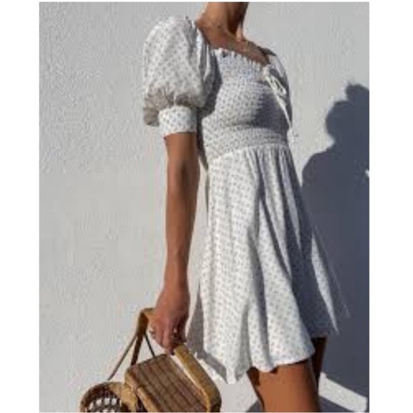 Faithfull the Brand Dresses & Skirts - NWOT FAITHFULL THE BRAND Dulcia Smocked Bodice Mini Dress Size 4